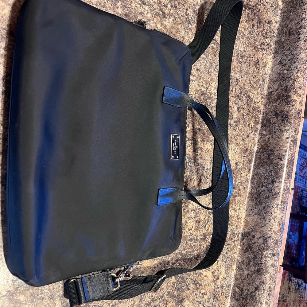 Kate Spade Black Travel Bag with Structured Design